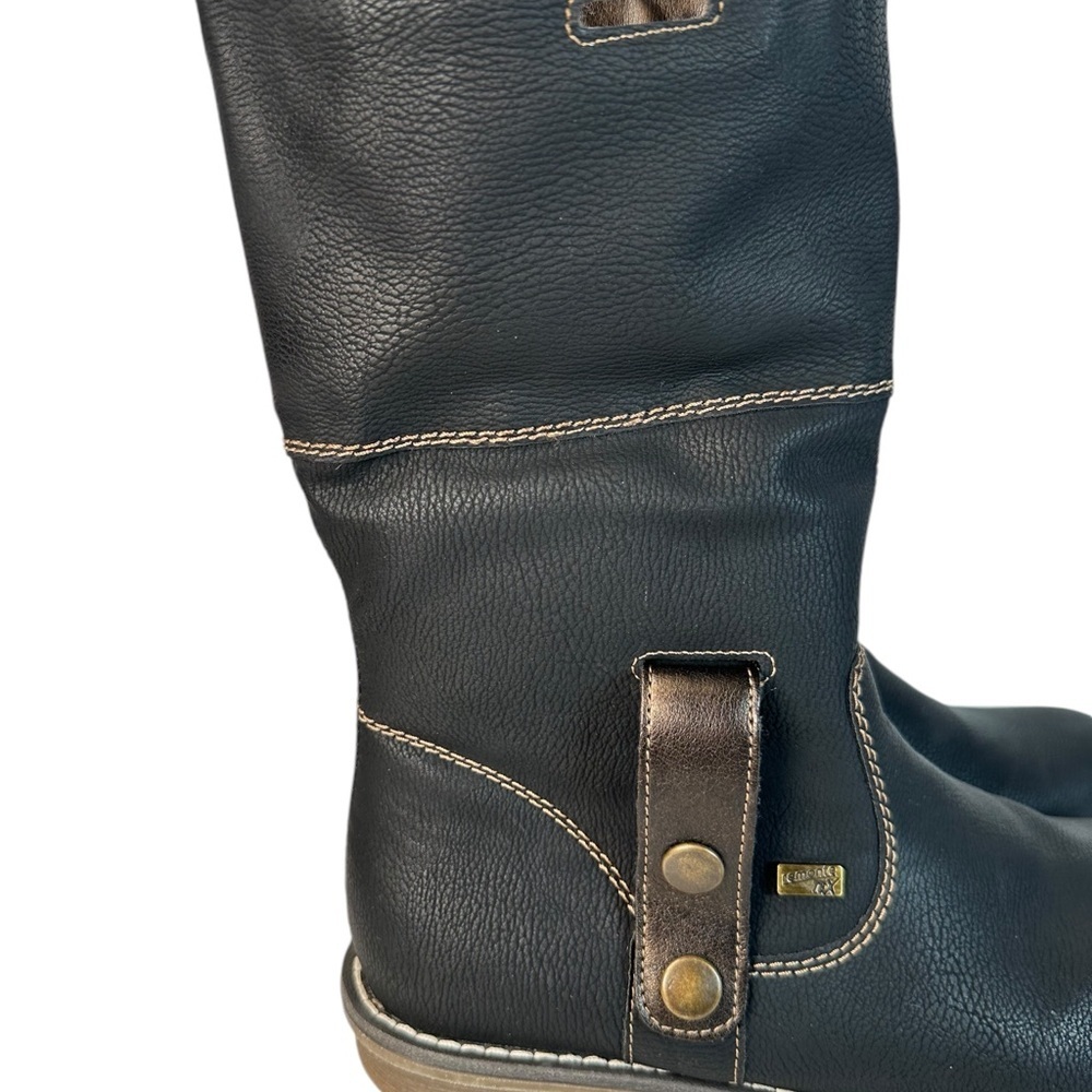 Remonte Dawson Boots Size 6 Faux Fur Lined Shearling Winter Fold Over Warm - Picture 4 of 16